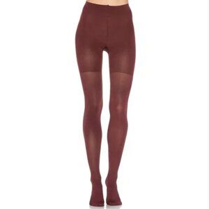 Spanx Luxe Leg Shaping Tights Syrah Wine Burgundy Shapewear Size A NWT